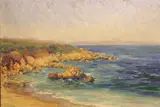 Monterey coast by American School, oil on board, sold Apr 2013