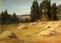 Bertha Stringer Lee, Field of hay, 1906, oil on canvas