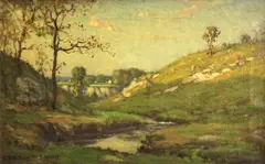 Charles L. A. Smith, Afternoon at Medfield, Massachusetts, oil on canvas