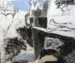 Joe Allen, The Garden of Love, 1987, oil and collage on canvas