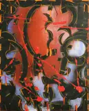 Lee Mullican, Untitled, 1995, oil on canvas