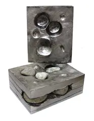 Untitled (AC-7A 77-23 #104) by Takashi Nahara, 1977, aluminum, magnesium and stone, sold Apr 2013