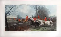 John Harris, Fox-Hunting, pl. 4, from Fores's National Sports, 1852, Handcolored engraving on wove paper