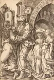 Georg Pencz, Abraham and the Three Angels; The Judgement of Solomon; Lot and his family leaving Sodom, c. 1543; 1555 (2)