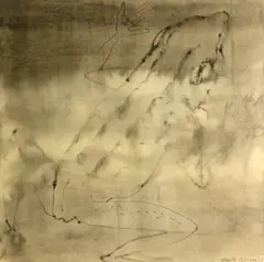 Kenneth Callahan, Frog, 1959, ink and ink wash on paper