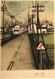 Bernard Buffet, La Route (S. 41), 1962, Lithograph in colors on wove paper