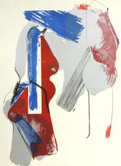 Manuel Neri, Couple of Girls, 1967, Color lithograph on Rives BFK paper
