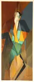 Jacques Villon, Femme Cubiste, 1914, Color lithograph on Arches paper