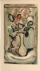 Georges Rouault, Fleurs, c. 1938, Two color screenprints on wove paper