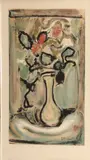 Georges Rouault, Fleurs, c. 1938, Two color screenprints on wove paper