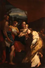 called il Correggio Antonio Allegri, Madonna and Child with Saints Jerome and Mary Magdalen (The Day), oil on canvas