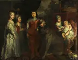 Sir Anthony Van Dyck, The five eldest children of King Charles I, oil on canvas