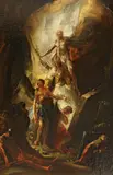 Christ rising from the tomb by Charles Christian Reisen, oil on canvas, sold Feb 2013