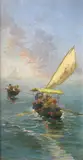 The boating party by Italian School, oil on panel, sold Feb 2013