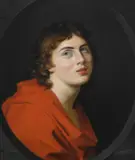 French School, A portrait of a youth, bust-length, oil on canvas, in a painted oval