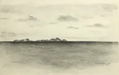 Eldridge Ayer Burbank, Western end of Tower Bay (Farallon Islands); A U.S. light house tender anchored in Tower Bay (Farallon Islands), 1947; Farallon Islands from the Southeast, 1947 (group of 3)