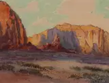 Albert Thomas Derome, Sunset, Monument Valley, Arizona, near Utah