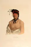 McKenney & Hall, Selected Plates, from The History of the Indian Tribes of North America, 1836-1844, A group of ten lithographs with handcoloring and touches of gum arabic on wove paper, each with title, some with publisher and printer's credits