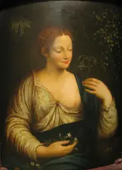 Francesco Melzi, Flora, oil on panel