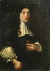 Genoese School, A portrait of a cleric, half-length, oil on canvas
