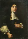 Genoese School, A portrait of a cleric, half-length, oil on canvas
