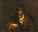 Jean Raoux, A portrait of a woman in a veil, oil on canvas