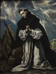 called El Greco Domenikos Theotokopoulos, Saint Dominic in prayer, oil on canvas