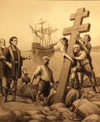 S. Jacobs, St. Bartholomew's Day; Landing of the Empire loyalists in Canada; The landing of Captain Cook  (a group of 3)