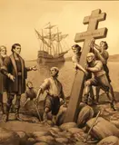 S. Jacobs, St. Bartholomew's Day; Landing of the Empire loyalists in Canada; The landing of Captain Cook  (a group of 3)