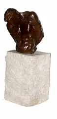 John Sisko, Minotaur III: Bound, 1994, bronze on limestone base