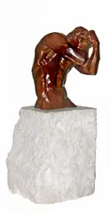 John Sisko, Minotaur II: Concealed, 1994, bronze on limestone base