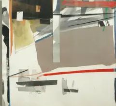 Mark Todd, A group of three works on paper, first signed 'M Todd' (lower left); second and third unsigned each mixed media and collage on paper
