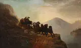 Elizabeth A. Rockwell, Foss (On the Geyser Road), circa 1876, oil on canvas affixed to board