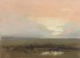 Giuseppe Cadenasso, Sunset on the marsh