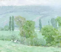 Guy Rose, Spring Rain, oil on canvas