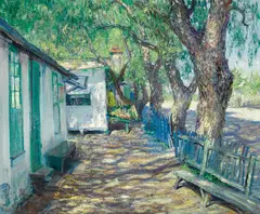 Guy Rose, San Gabriel Road, circa 1914, oil on canvas