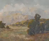 Maurice Braun, Landscape with distant mountains, believed to be Escondido Hills