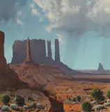 Jimmy Swinnerton, A squall over Monument Valley