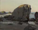 Frank Tenney Johnson, Morro Bay, rock