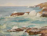 Joseph Henry Sharp, View of Halona, Blow Hole