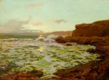 Rocky Point, Laguna by Granville Redmond, oil on canvas, sold Aug 2013