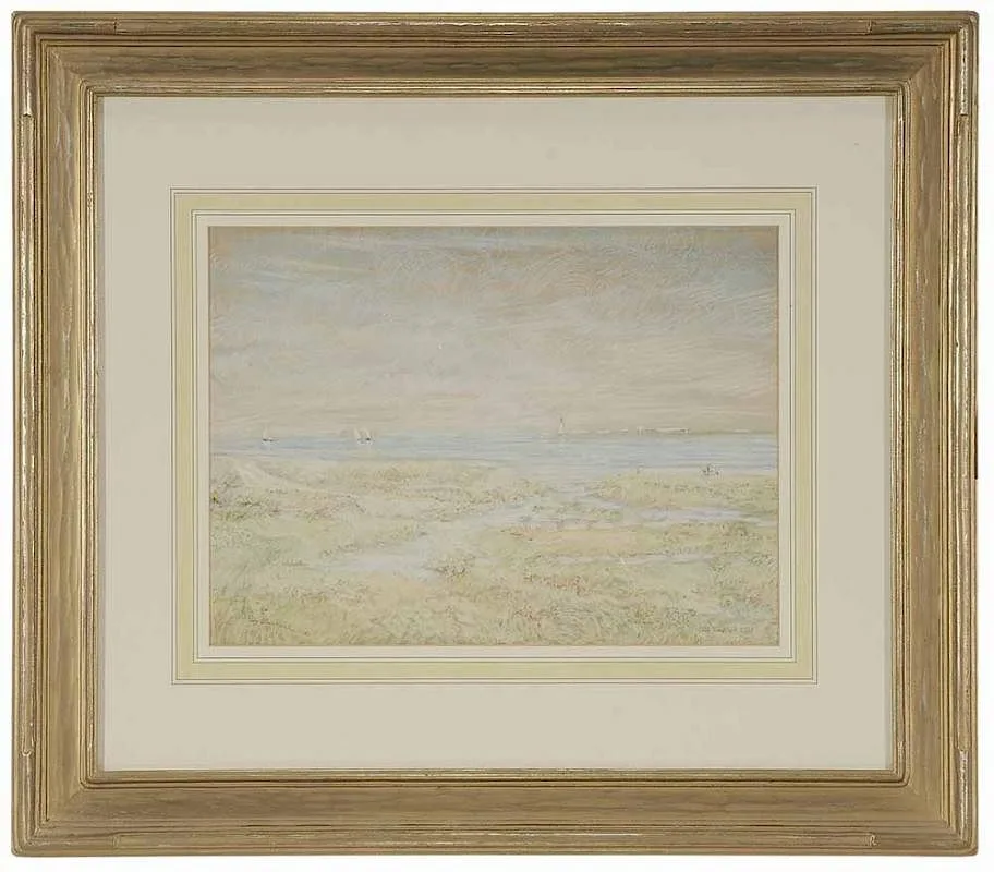 Roy Blankenship, Old Saybrook Light, 1987, pastel on paper
