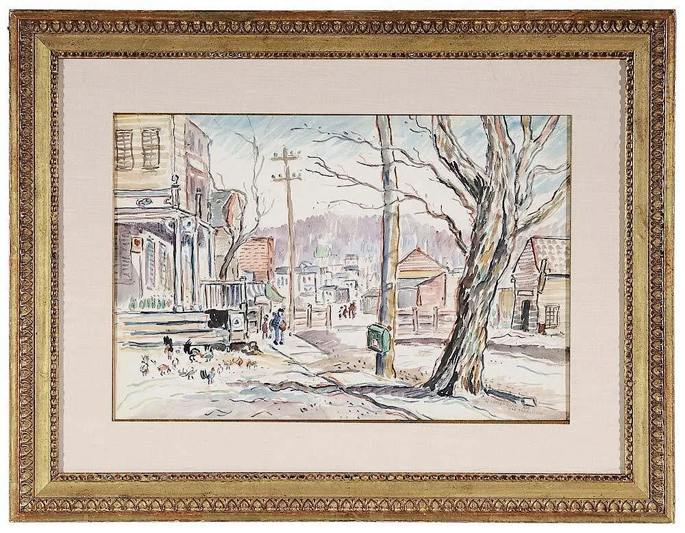 Old Tarrytown by Reynolds Beal, 1927, watercolor on paper, sold May 2016