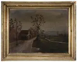 Eliot Candee Clark, Rural Landscape with Barn