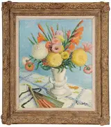Alois Lecoque, Still Life with Summer Flower