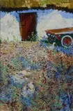 Kenneth Webb, Abandoned Cart, Oil on board