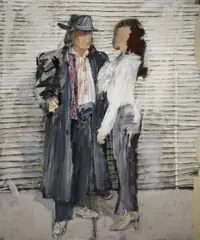 Basil Blackshaw, Graham And Jude, Oil on canvas