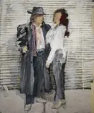Basil Blackshaw, Graham And Jude, Oil on canvas