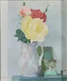 Tom Carr, Jug With Roses, Oil on canvas
