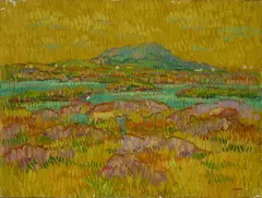 Ballyconneely, Co. Galway by Desmond Carrick, Oil on board, sold May 2025